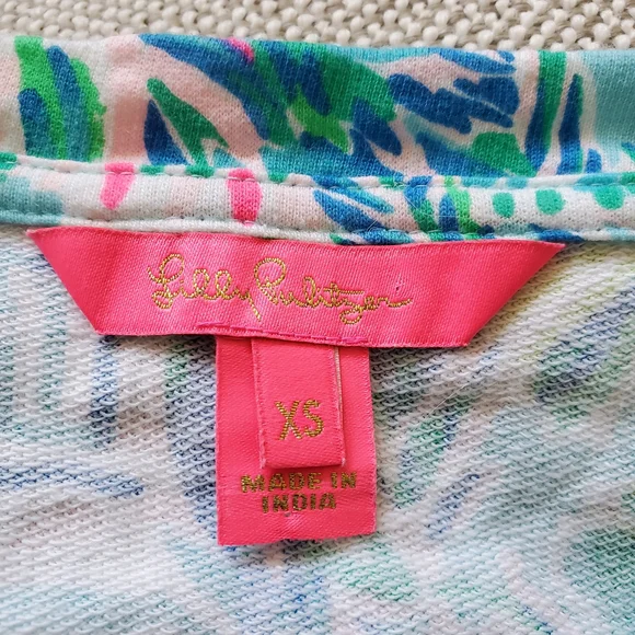 Lilly Pulitzer Puffed Sleeve French Terry Sweatshirt.  Size XS - Picture 7 of 8